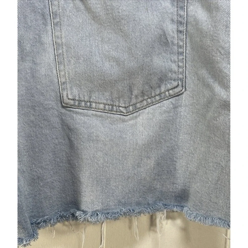Vintage Y2K Lauren Ralph Lauren‎ black label Jean Shorts 14 raw hem light wash